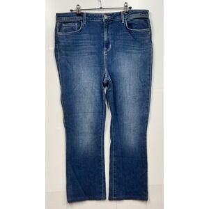 L'AGENCE Oriana High Rise Straight Leg‎ Jeans Dark Wash Denim Size 34 READ